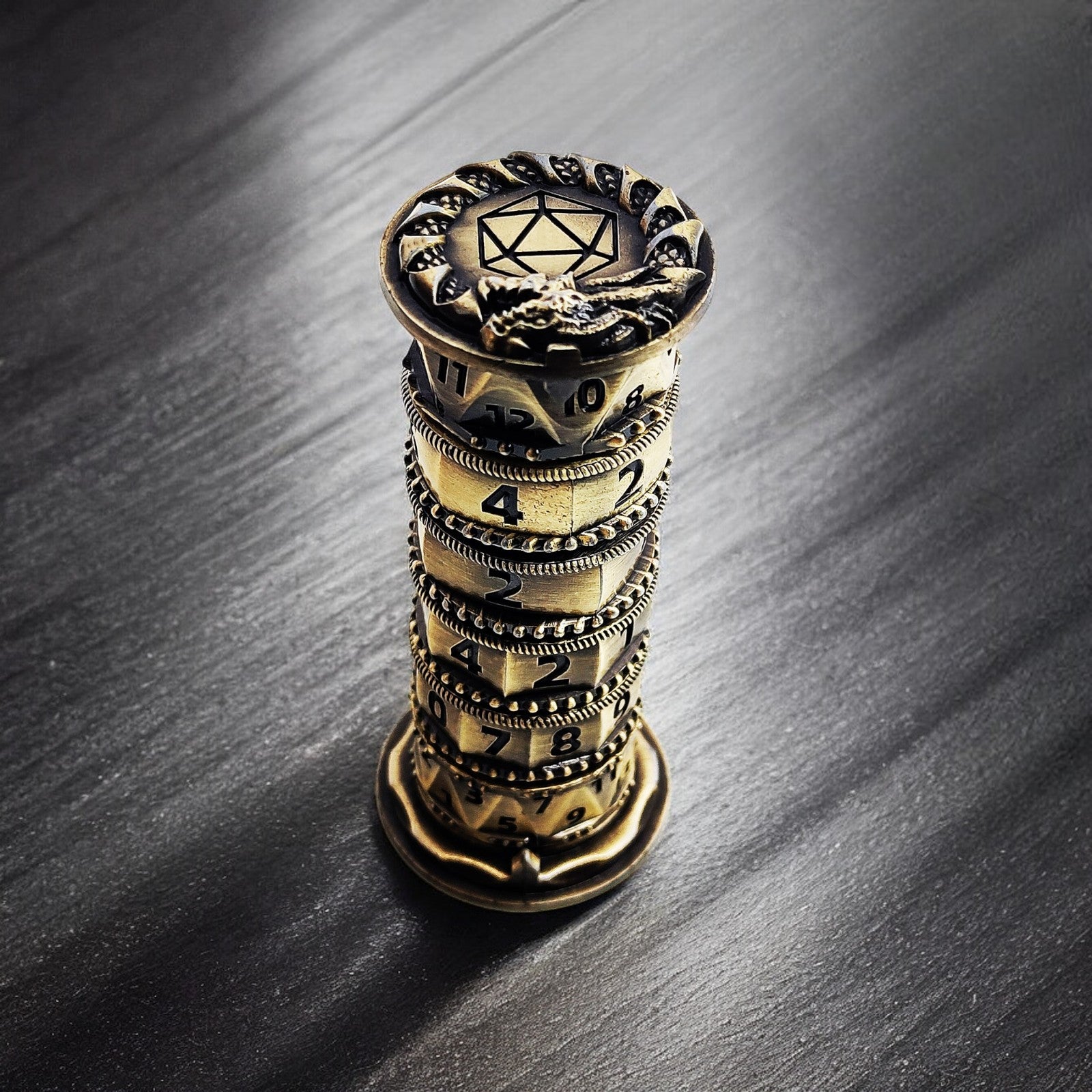 Bronze Relic Cipher Antique Bronze Cylinder 7 In 1 - Masters Dice