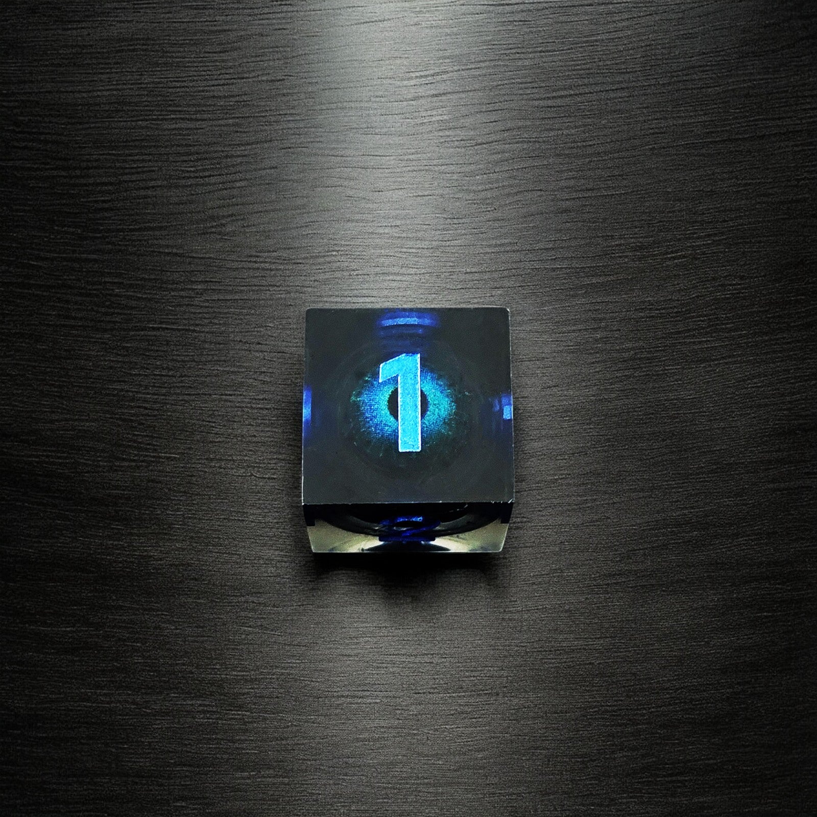 Dark Blue Ethereal Blue Core Dragon Eye Liquid Core Resin Dnd D&d Dice Set - Masters Dice