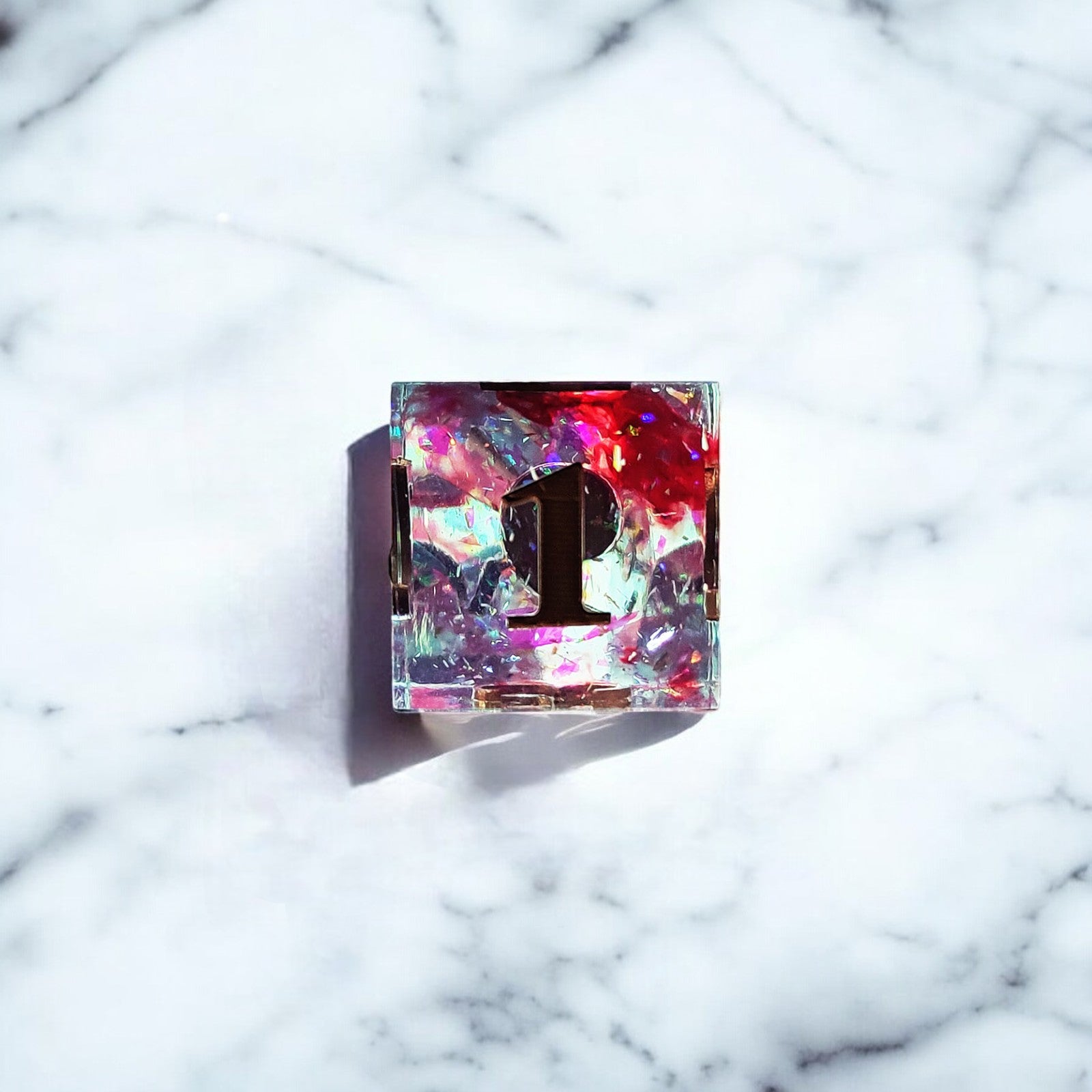 Dark Red Nebula Blood Resin Dnd D&d Dice Set - Masters Dice