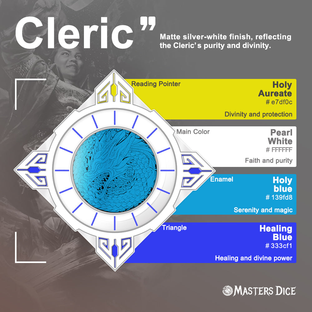 Masters Dice Relic #000 – Class Legacy Spinner | 7 -in-1 Dual-Spinner Metal Dice