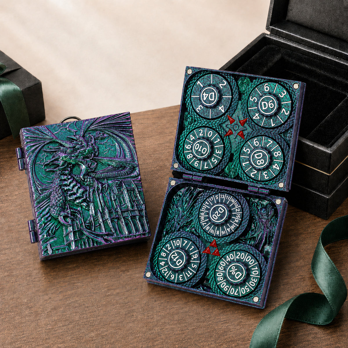 Codex Metal Dice Spinner – Pocket Fidget & Collectible Gift