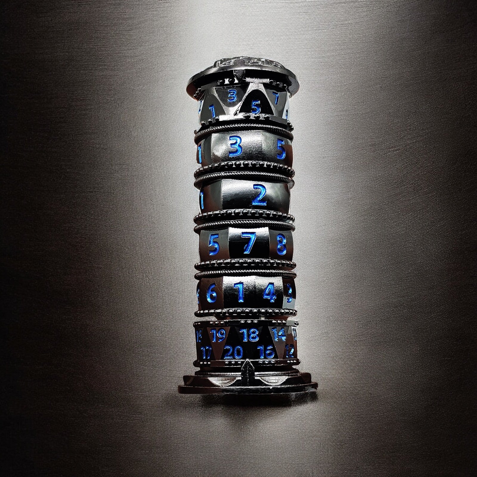 Frost Cipher Black And Blue Cylinder 7 In 1 - Masters Dice