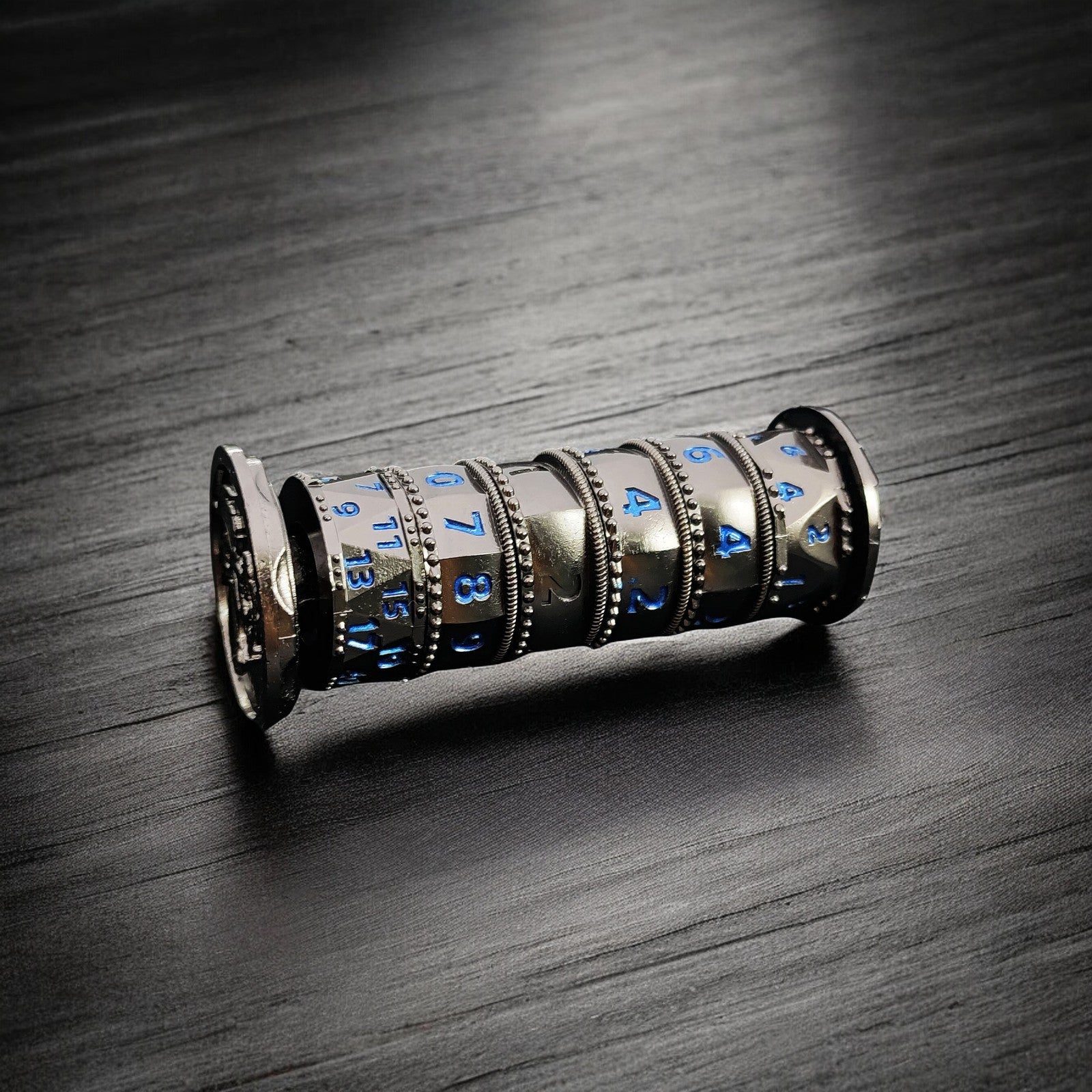Frost Cipher Black And Blue Cylinder 7 In 1 - Masters Dice