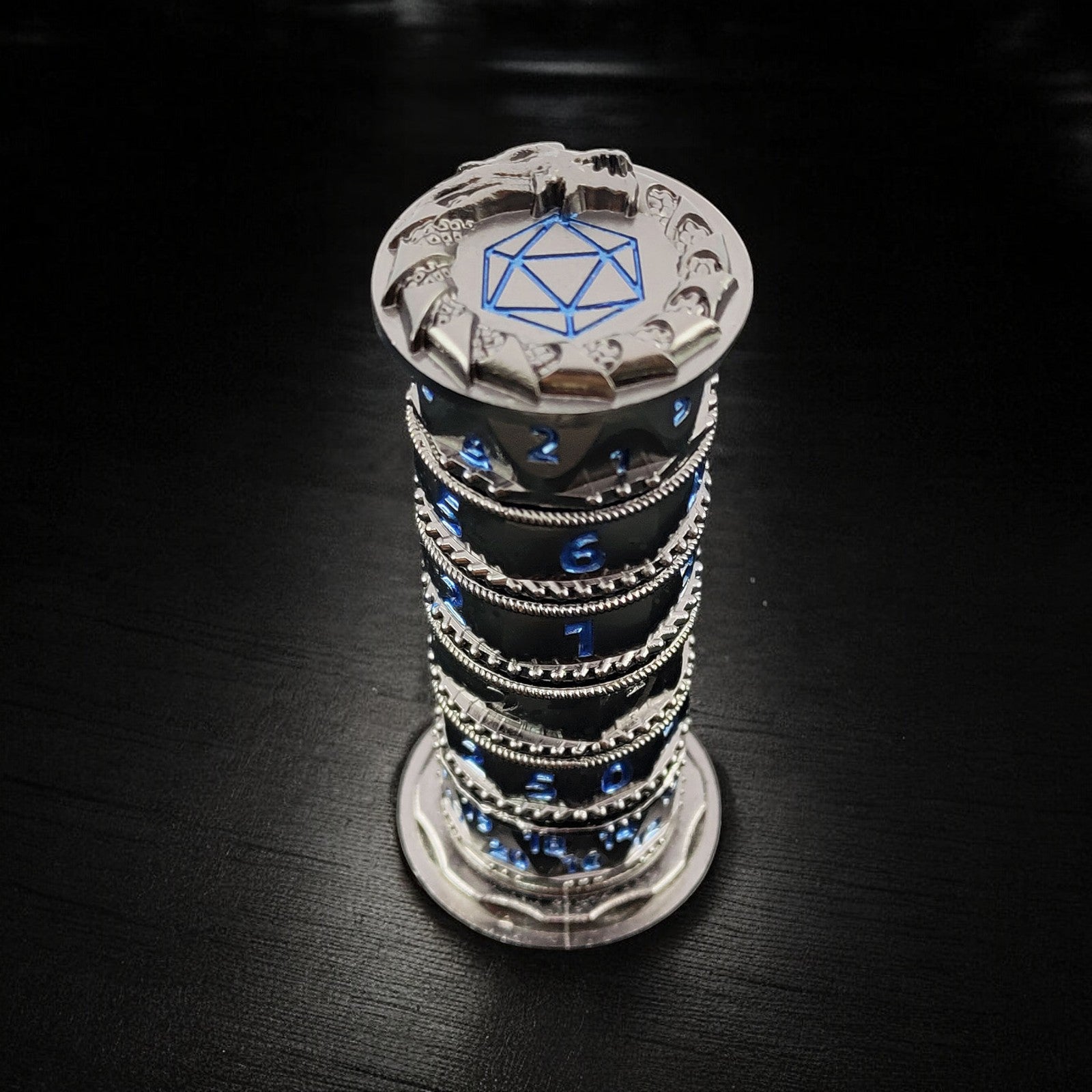 Frost Cipher Black And Blue Cylinder 7 In 1 - Masters Dice
