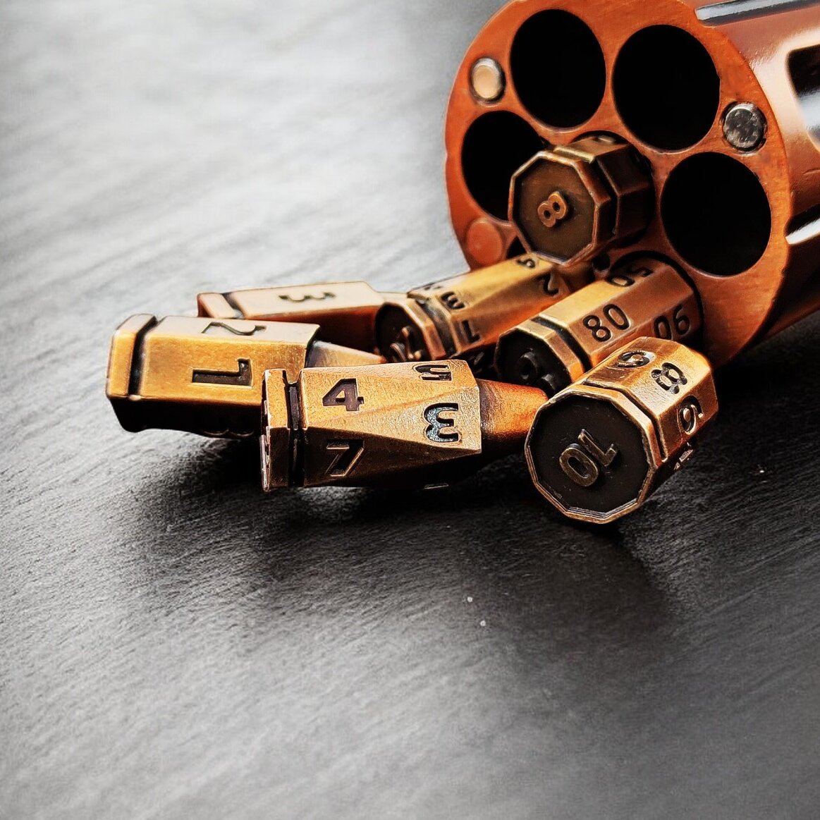 Golden Chamber Metal Dnd D&d Dice Set - Masters Dice