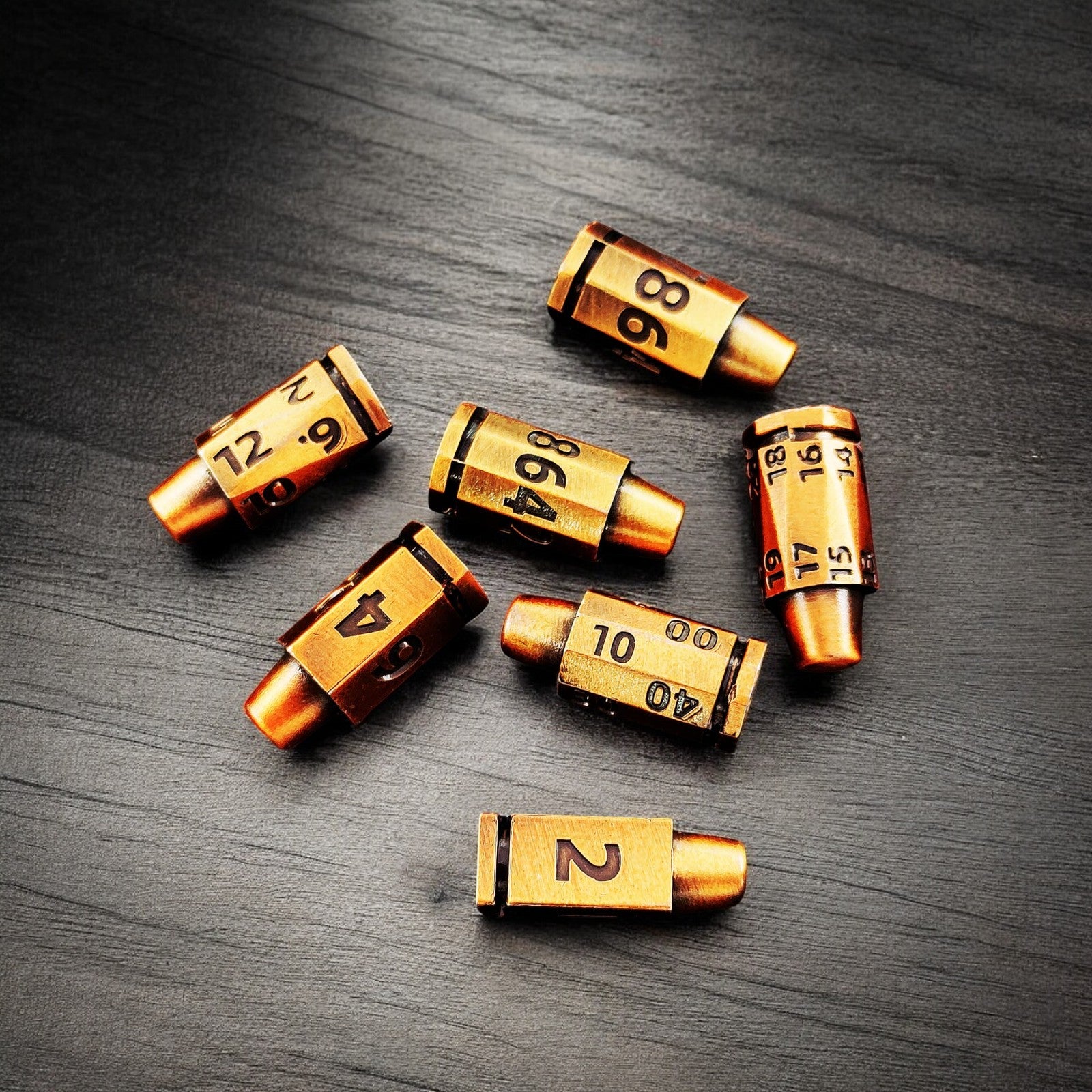 Golden Chamber Metal Dnd D&d Dice Set - Masters Dice