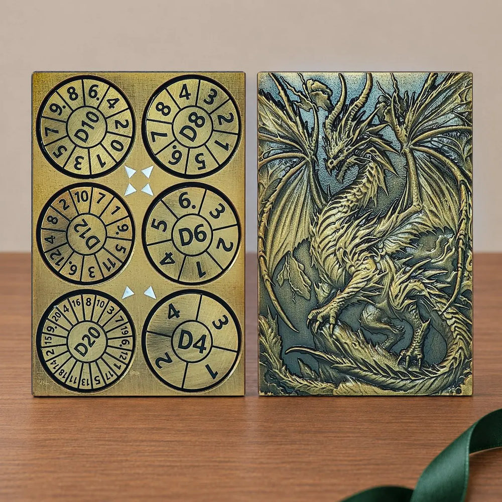 Dragon Tablet Dice Spinner – Pocket Fidget & Collectible Gift