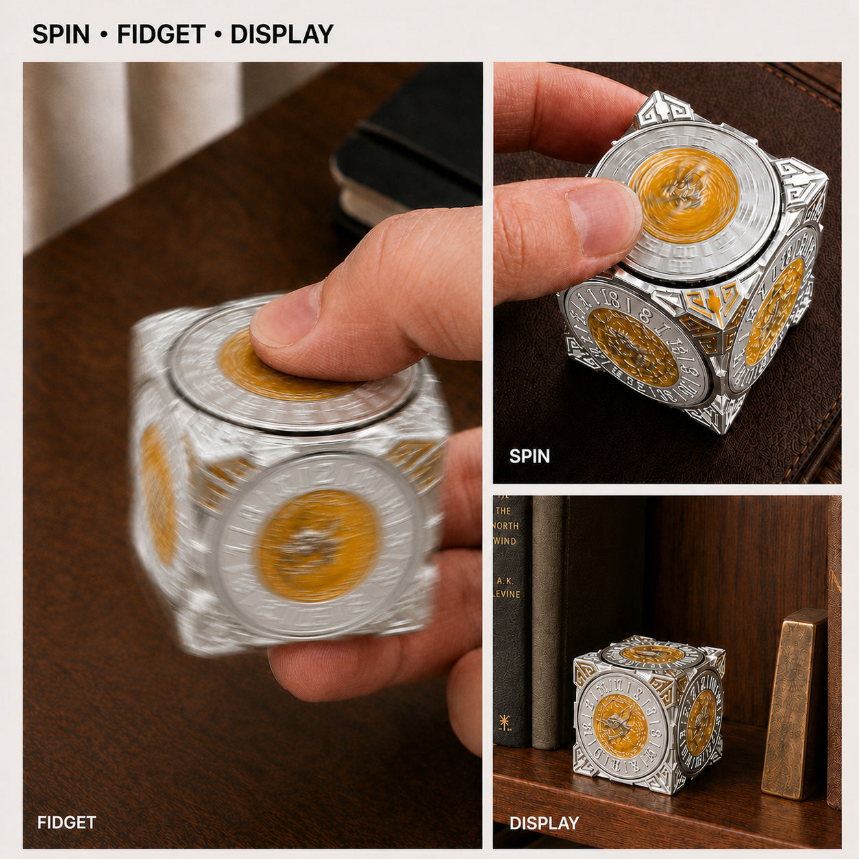 Masters Dice Relic #000 – Class Legacy Spinner | 7 -in-1 Dual-Spinner Metal Dice
