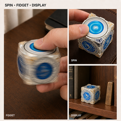 Dadi Reliquia dei Maestri #000 – Spinner Eredità di Classe | Dadi Metallici a Doppio Spinner 7-in-1