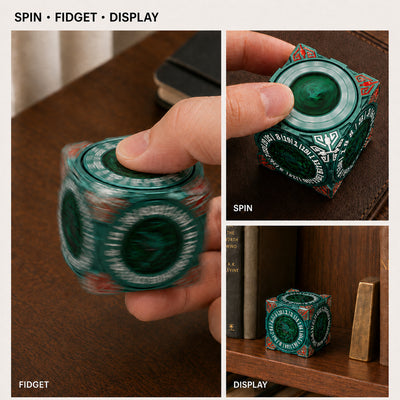 Masters Dice Relic #000 – Class Legacy Spinner | 7-in-1 Dual-Spinner-Metallwürfel