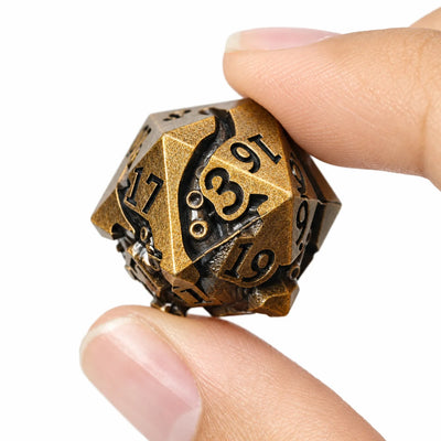 Masters Dice Eldritch Abyss – 7-Piece Sculpted Metal Dice Set | Tentacle Horror TTRPG Dice