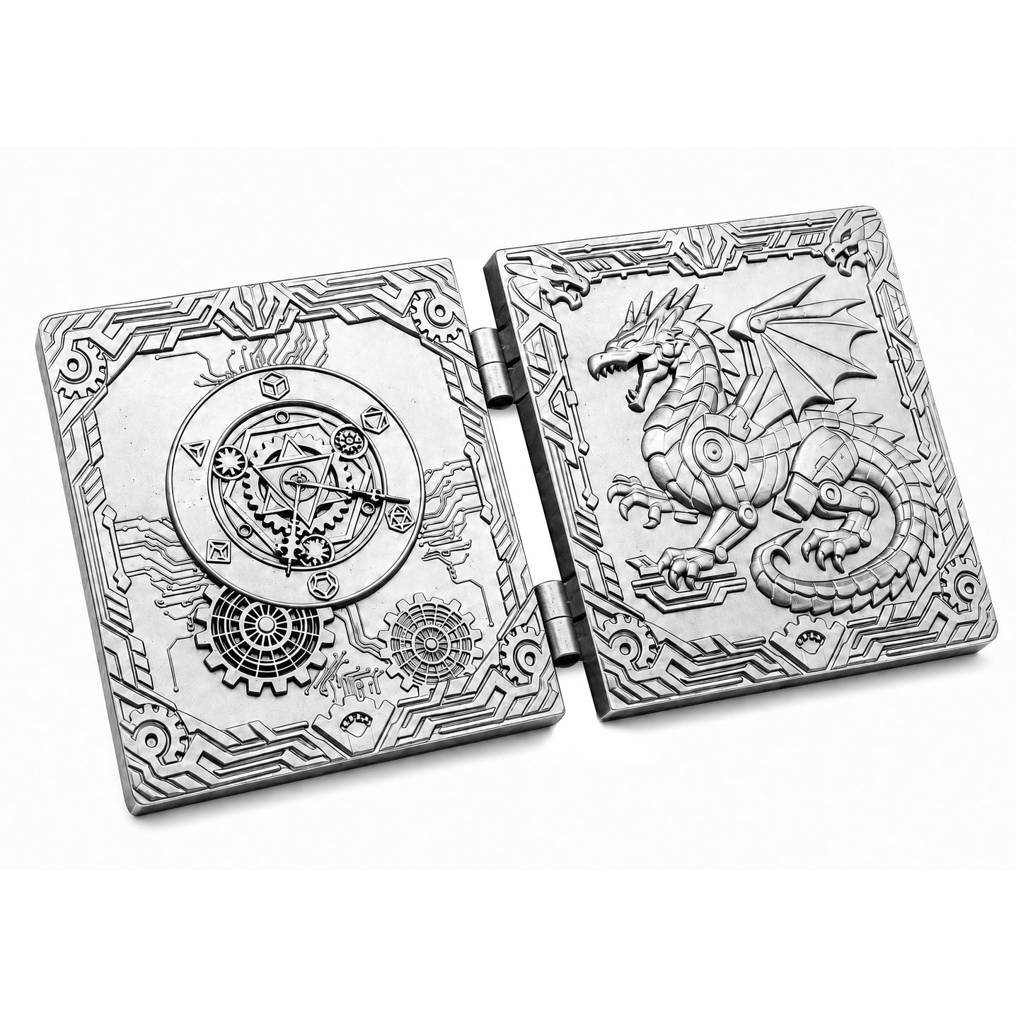 Masters Dice Codex #001 – Spellbook | 7-in-1 Pocket Spinner DND Dice Set