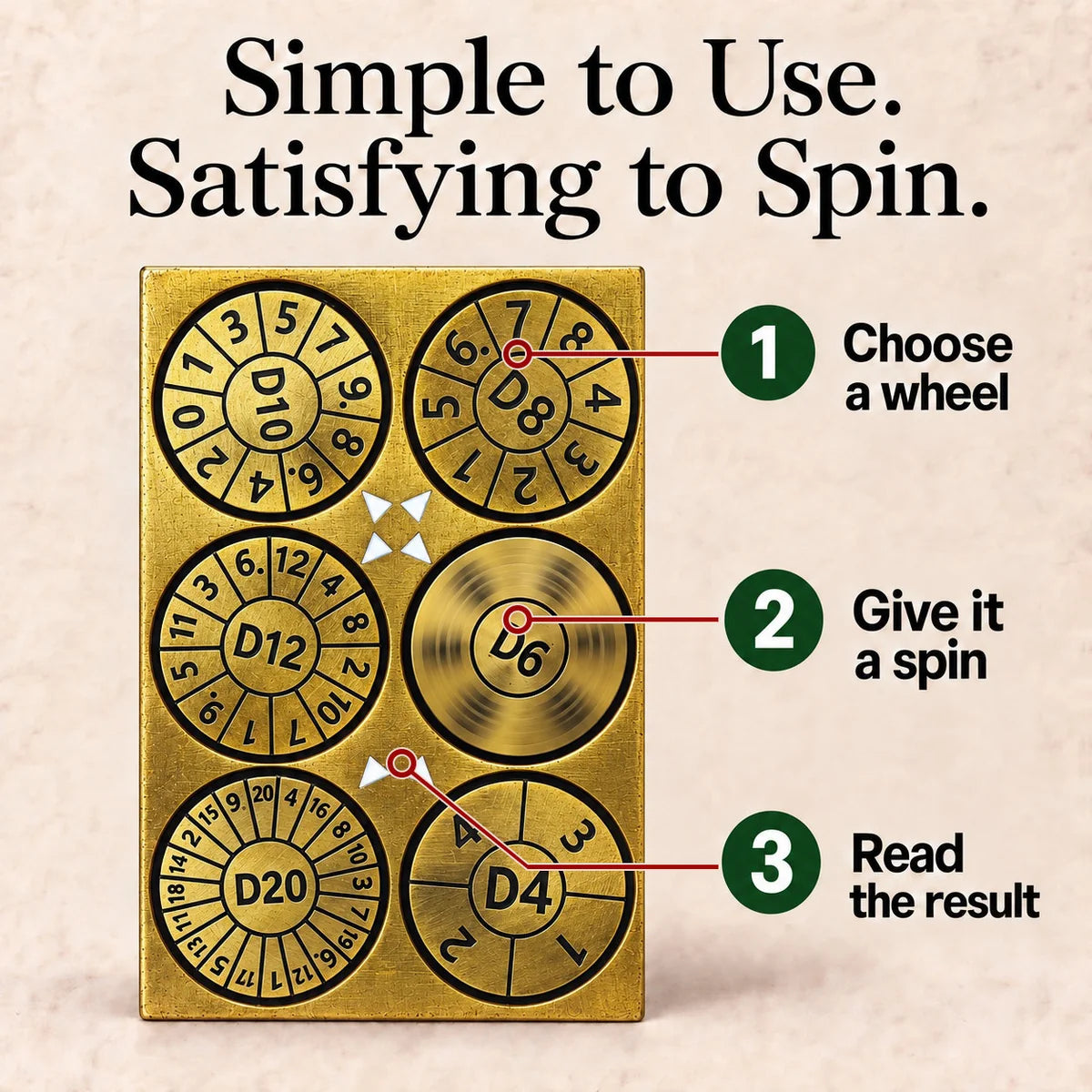 Dragon Tablet Dice Spinner – Pocket Fidget & Collectible Gift