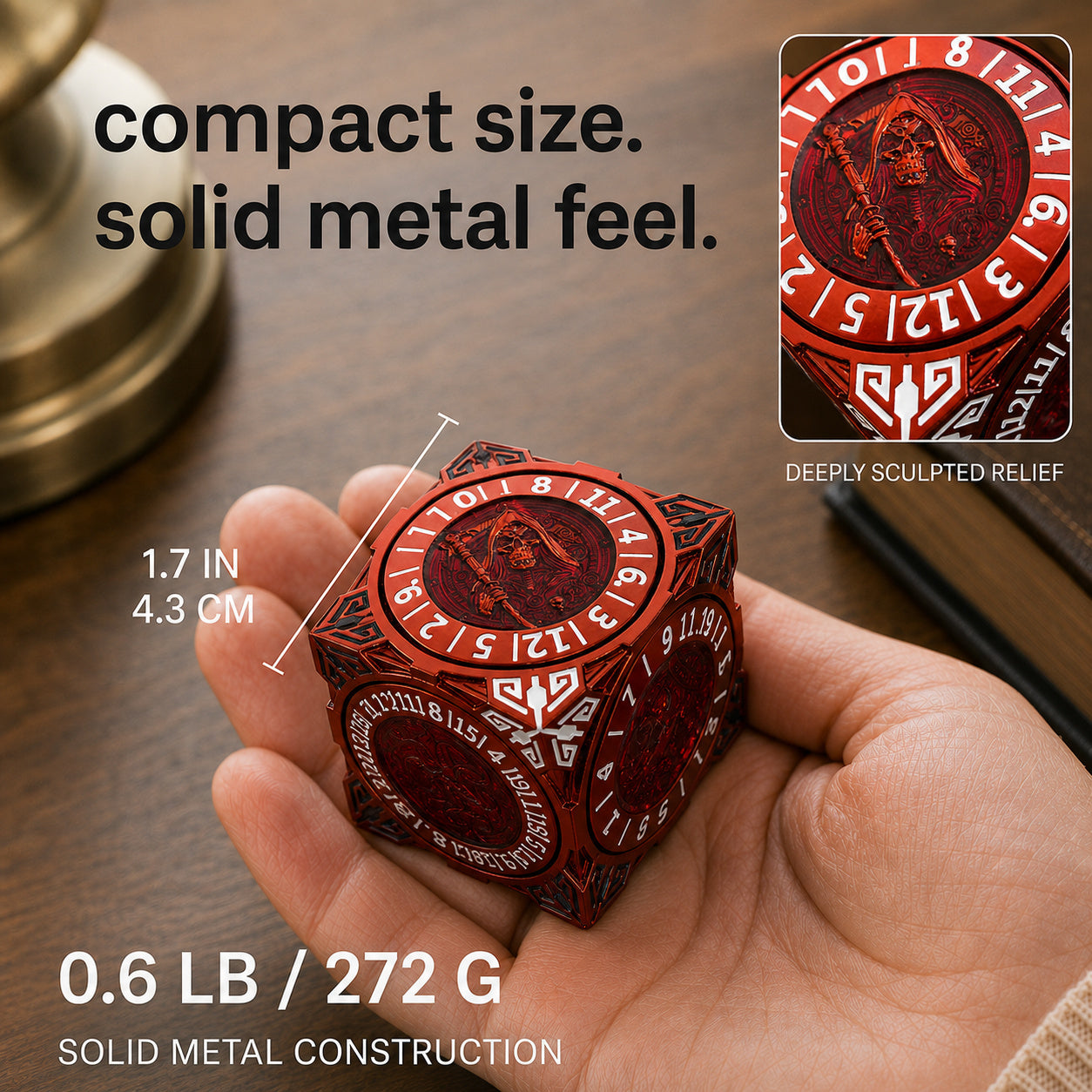 Masters Dice Relic #000 – Class Legacy Spinner | 7 -in-1 Dual-Spinner Metal Dice