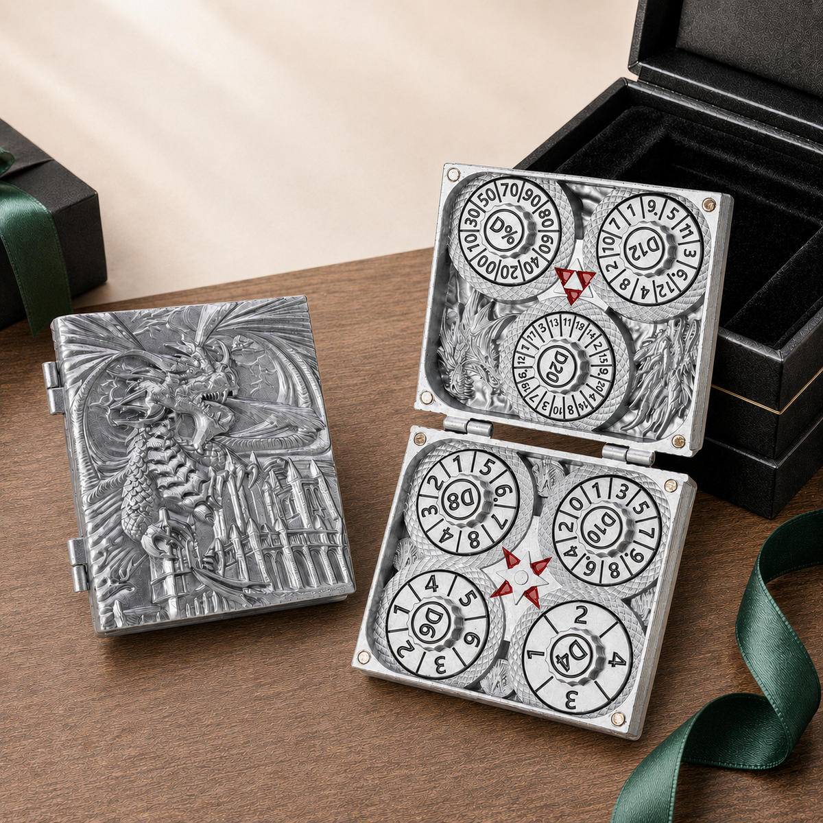 Codex Metal Dice Spinner – Pocket Fidget & Collectible Gift