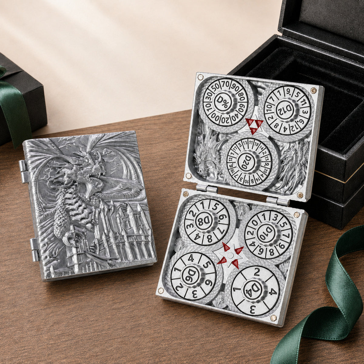Codex Metal Dice Spinner – Pocket Fidget & Collectible Gift