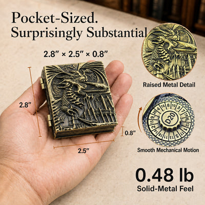 Codex Metal Dice Spinner – Pocket Fidget & Collectible Gift