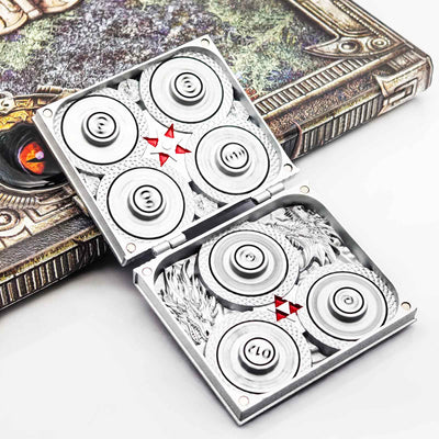 Masters Dice Codex #001 – Spellbook | 7-in-1 Pocket Spinner DND Dice Set