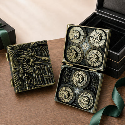 Codex Metal Dice Spinner – Pocket Fidget & Collectible Gift