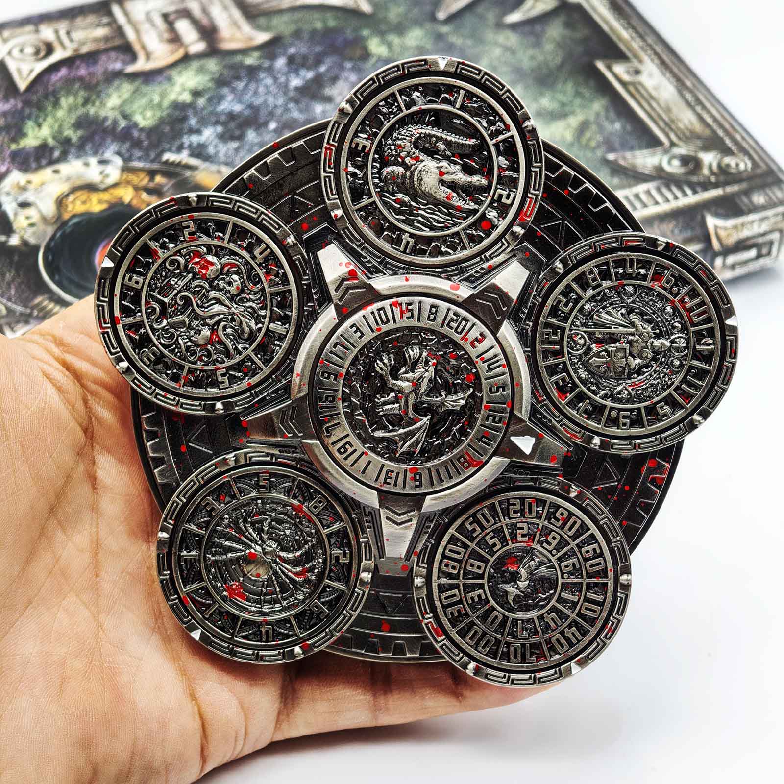 [NEW] Masters Dice Sigil #001 - The Array | 7-in-1 Planetary Spinner DND Dice