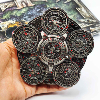 Masters Dice Sigil #001 - The Array | 7-in-1 Planetary Spinner DND Dice