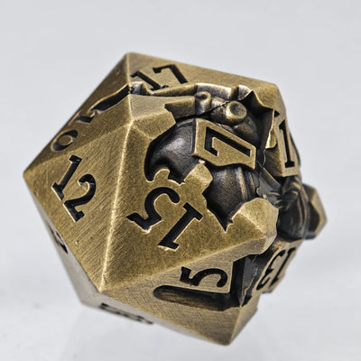 Masters Dice Eldritch Abyss – 7-Piece Sculpted Metal Dice Set | Tentacle Horror TTRPG Dice