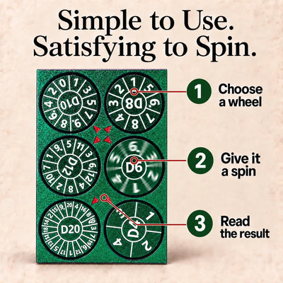 Dragon Tablet Dice Spinner – Pocket Fidget & Collectible Gift