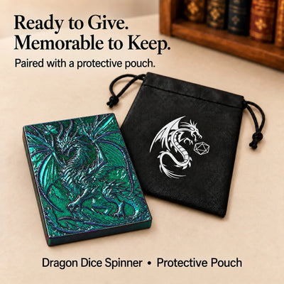 Dragon Tablet Dice Spinner – Pocket Fidget & Collectible Gift