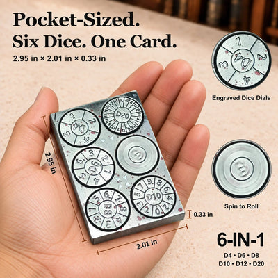 Dragon Tablet Dice Spinner – Pocket Fidget & Collectible Gift