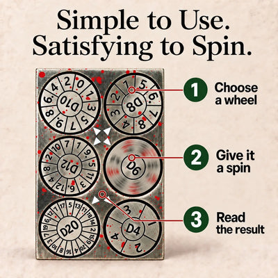 Dragon Tablet Dice Spinner – Pocket Fidget & Collectible Gift