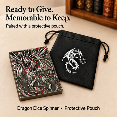 Dragon Tablet Dice Spinner – Pocket Fidget & Collectible Gift
