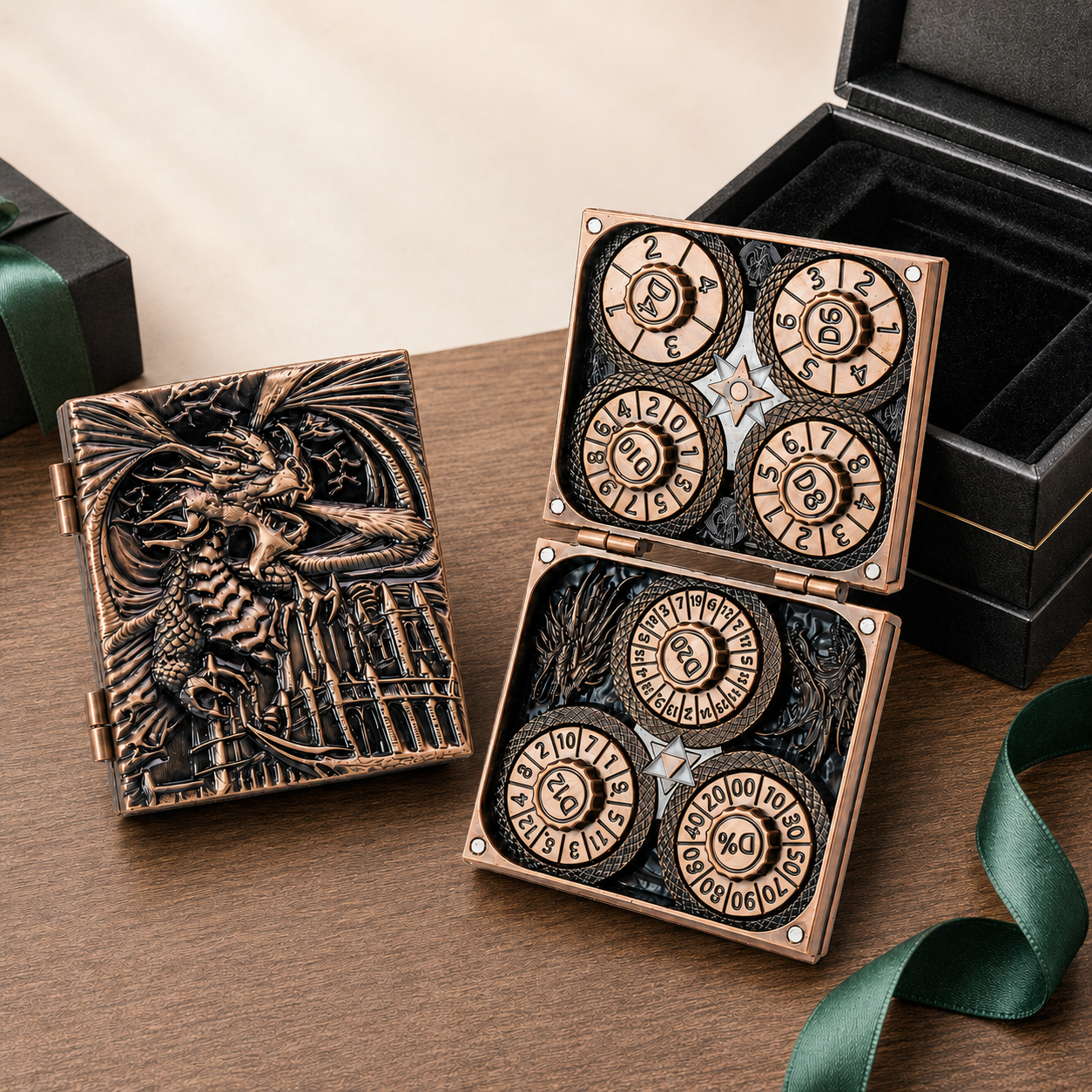 Codex Metal Dice Spinner – Pocket Fidget & Collectible Gift