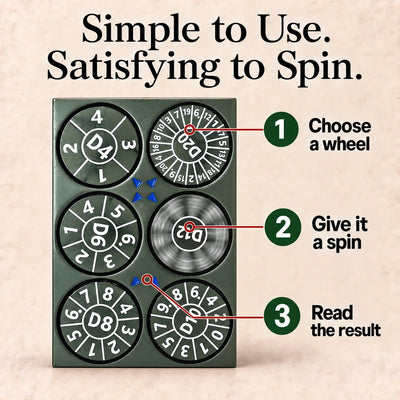 Dragon Tablet Dice Spinner – Pocket Fidget & Collectible Gift