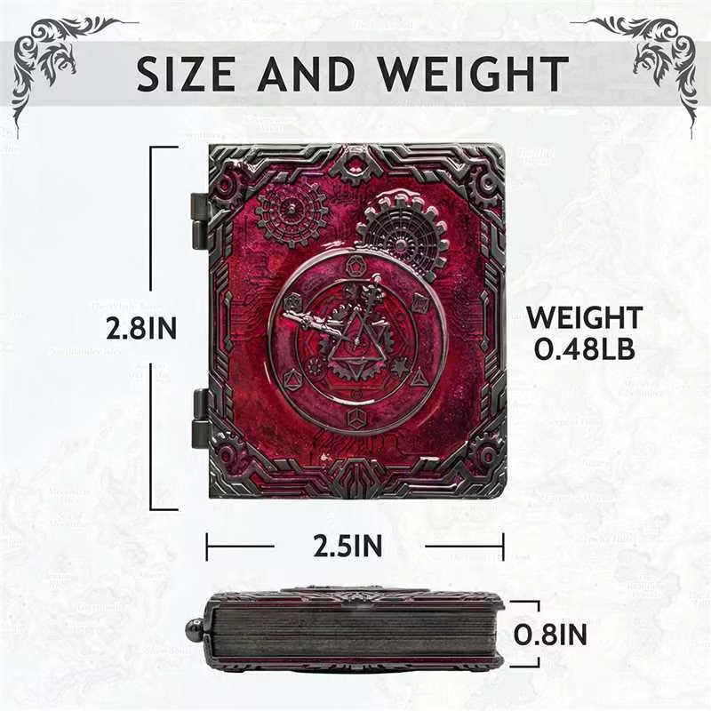 Masters Dice Codex #002 – Grimoire | 7-in-1 Pocket Spinner DND Dice Set