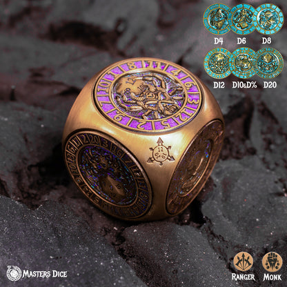 Masters Dice Relic #002 – 7-in-1 The Oracle’s Eye Cube Spinner DND Dice