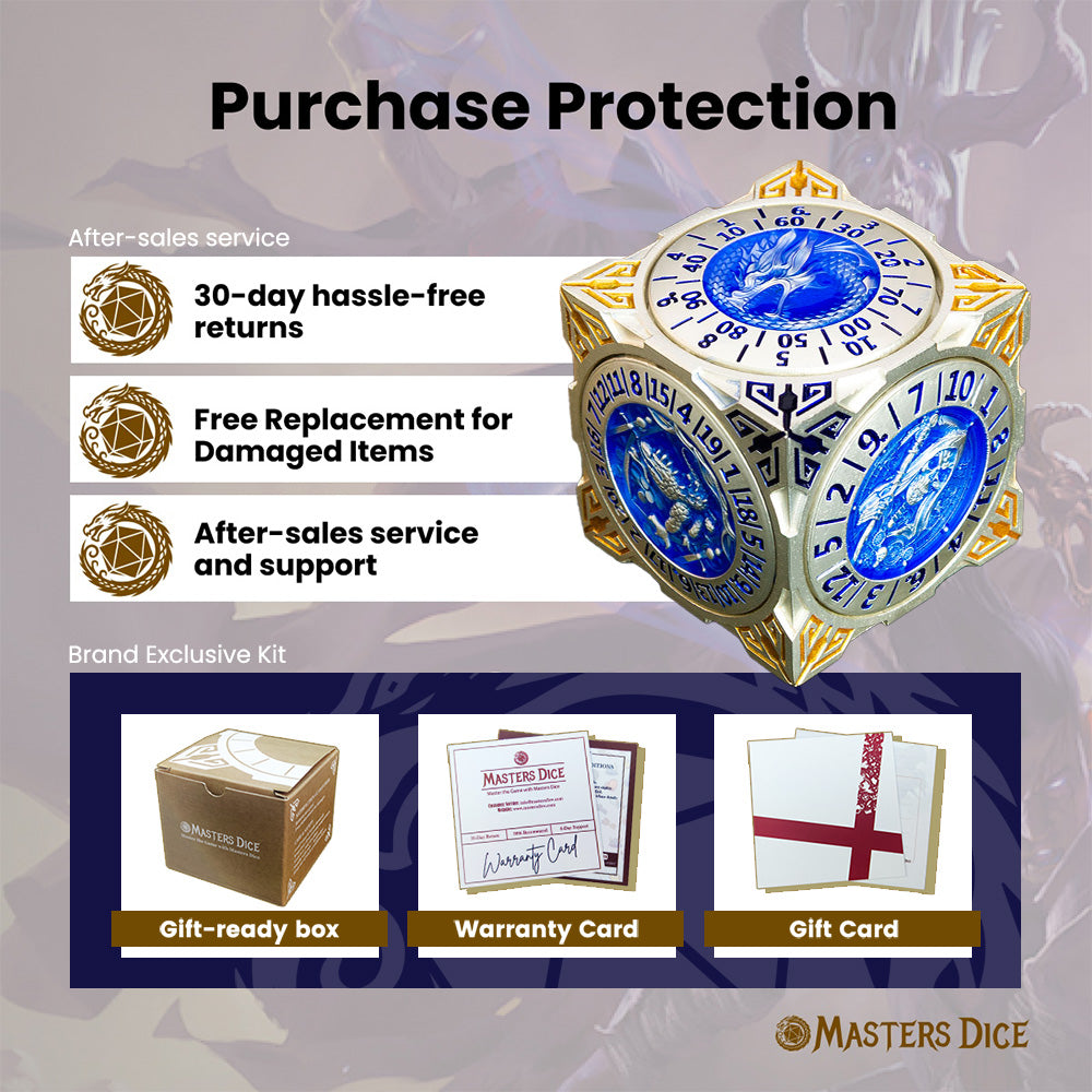 Masters Dice Relic #000 – Class Legacy Spinner | 7 -in-1 Dual-Spinner Metal Dice