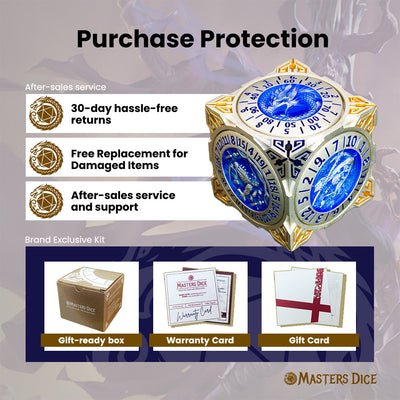 Masters Dice Relic #000 – Class Legacy Spinner | 7-in-1 Dual-Spinner-Metallwürfel
