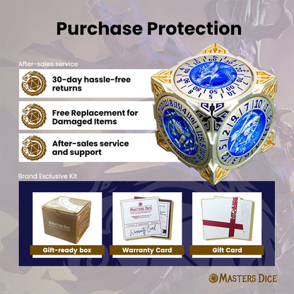 Masters Dice Relic #000 – Class Legacy Spinner | 7 -in-1 Dual-Spinner Metal Dice