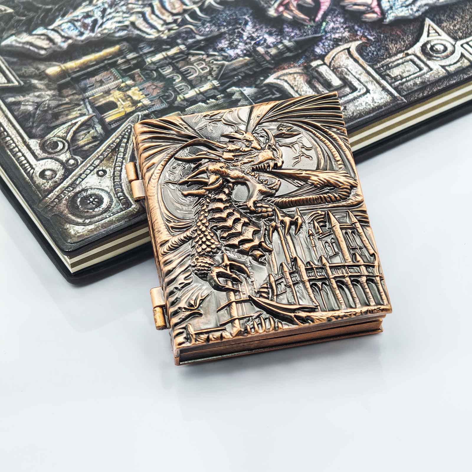 Masters Dice Codex #001 – Spellbook | 7-in-1 Pocket Spinner DND Dice Set