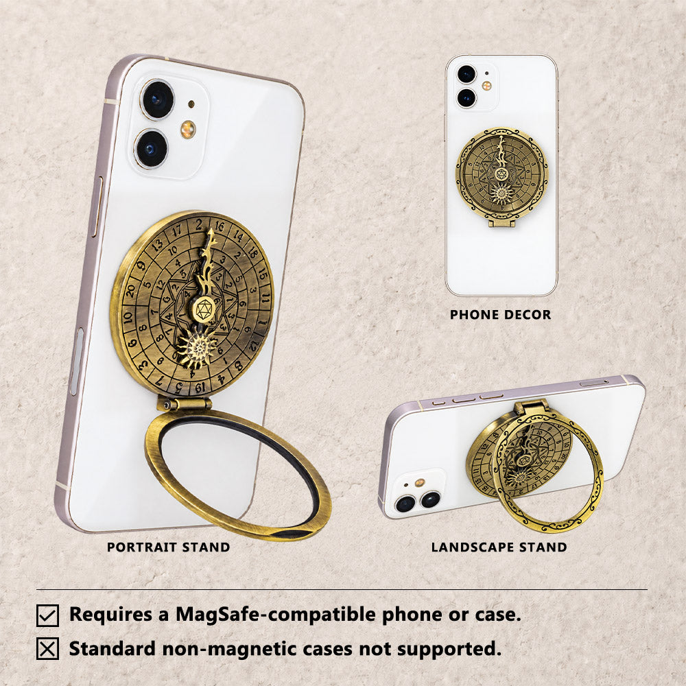 Masters Dice Nexus #001 – Arcane Orbit 7-in-1 Metal Spinner & Magnetic Phone Stand