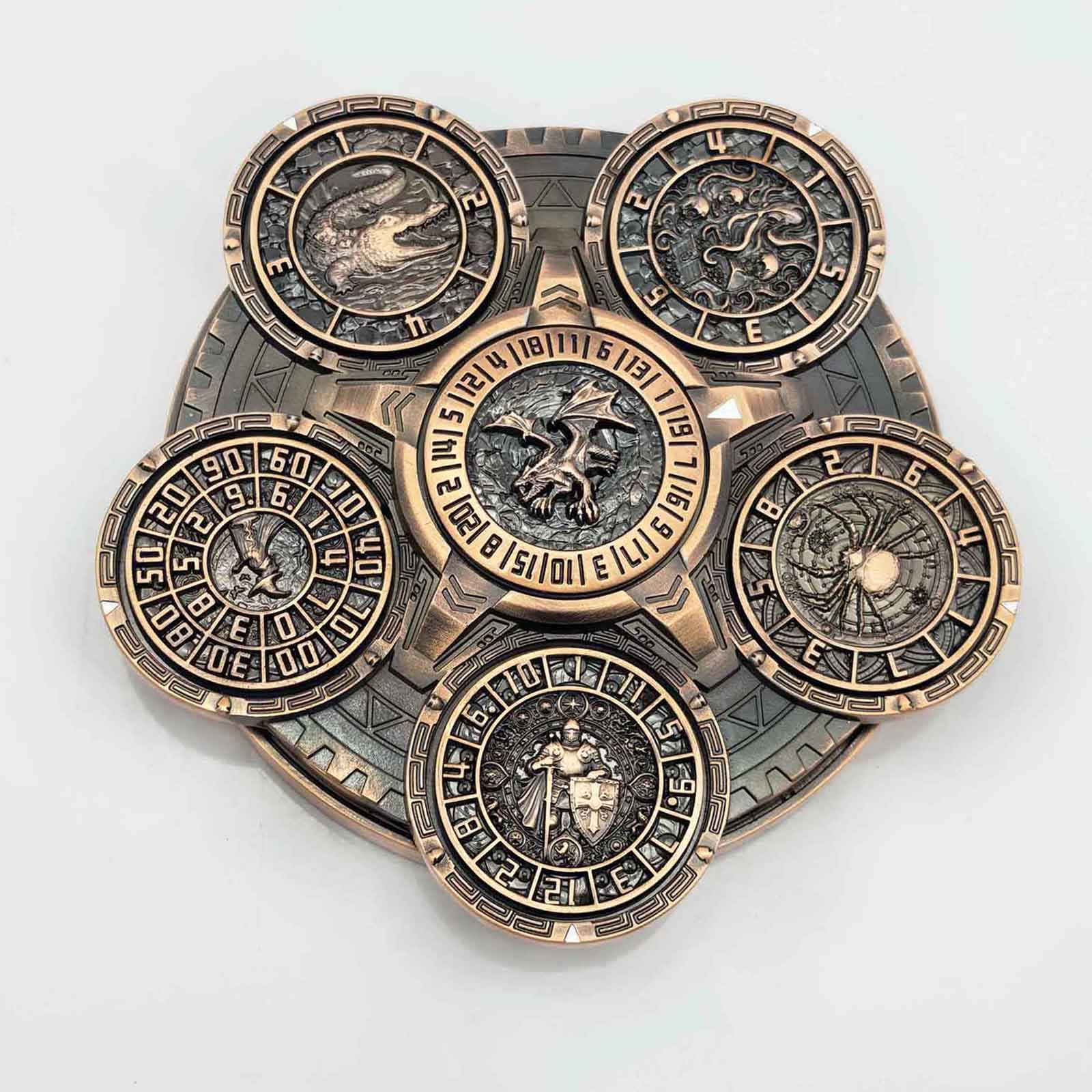 [NEW] Masters Dice Sigil #001 - The Array | 7-in-1 Planetary Spinner DND Dice