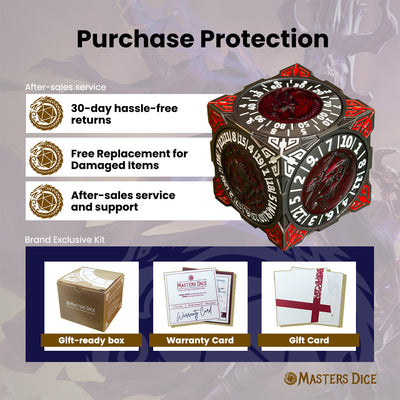 Masters Dice Relic #000 – Class Legacy Spinner | 7-in-1 Dual-Spinner-Metallwürfel