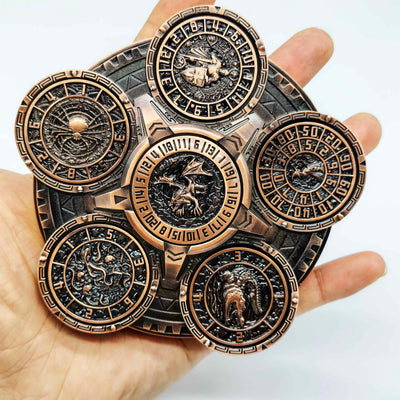 Masters Dice Sigil #001 - The Array | 7-in-1 Planetary Spinner DND Dice