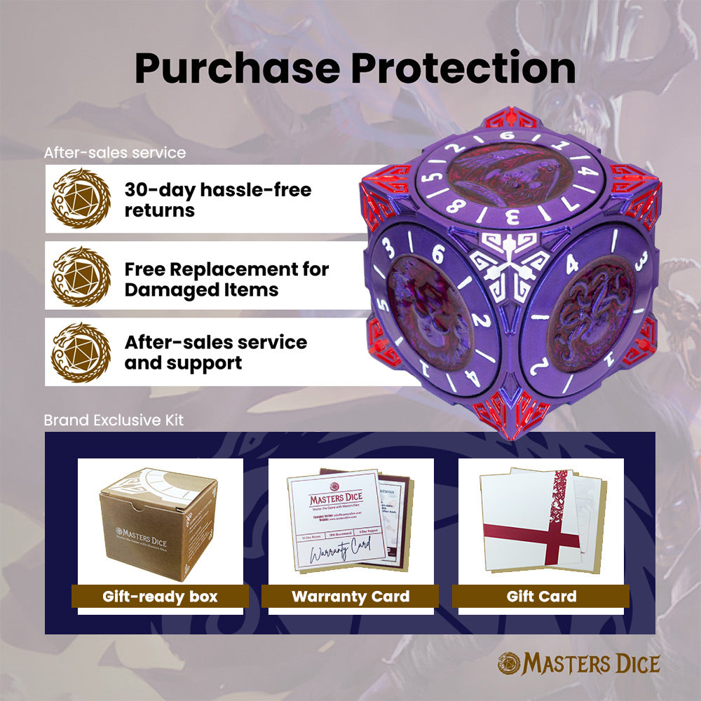 Masters Dice Relic #000 – Class Legacy Spinner | 7 -in-1 Dual-Spinner Metal Dice