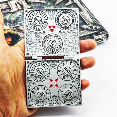 Masters Dice Codex #002 – Grimoire | 7-in-1 Pocket Spinner DND Dice Set
