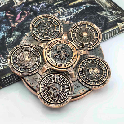 Masters Dice Sigil #001 - The Array | 7-in-1 Planetary Spinner DND Dice