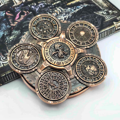 [NEW] Masters Dice Sigil #001 - The Array | 7-in-1 Planetary Spinner DND Dice