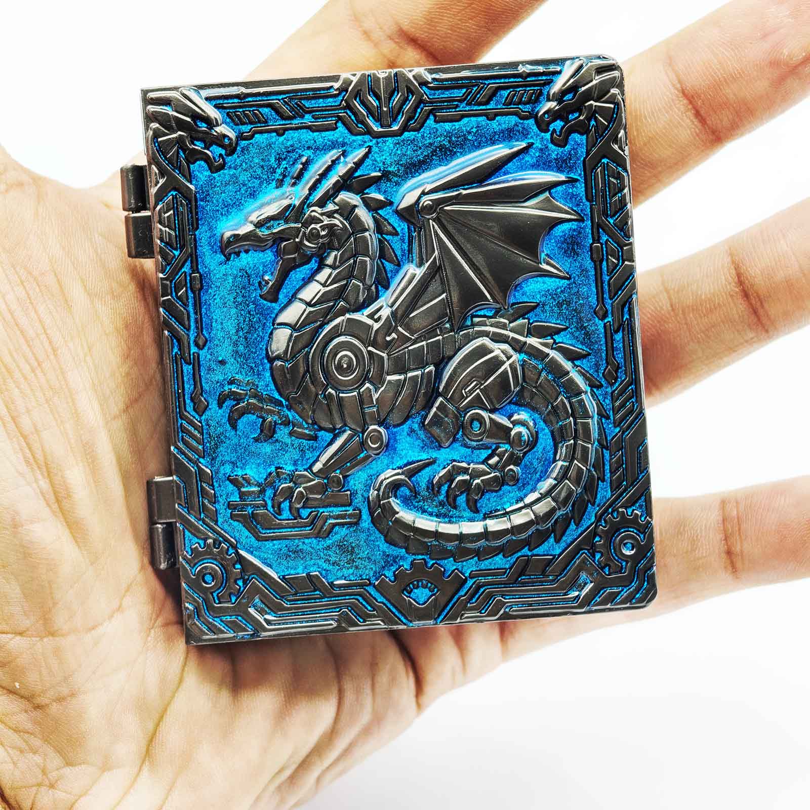 Masters Dice Codex #001 – Spellbook | 7-in-1 Pocket Spinner DND Dice Set