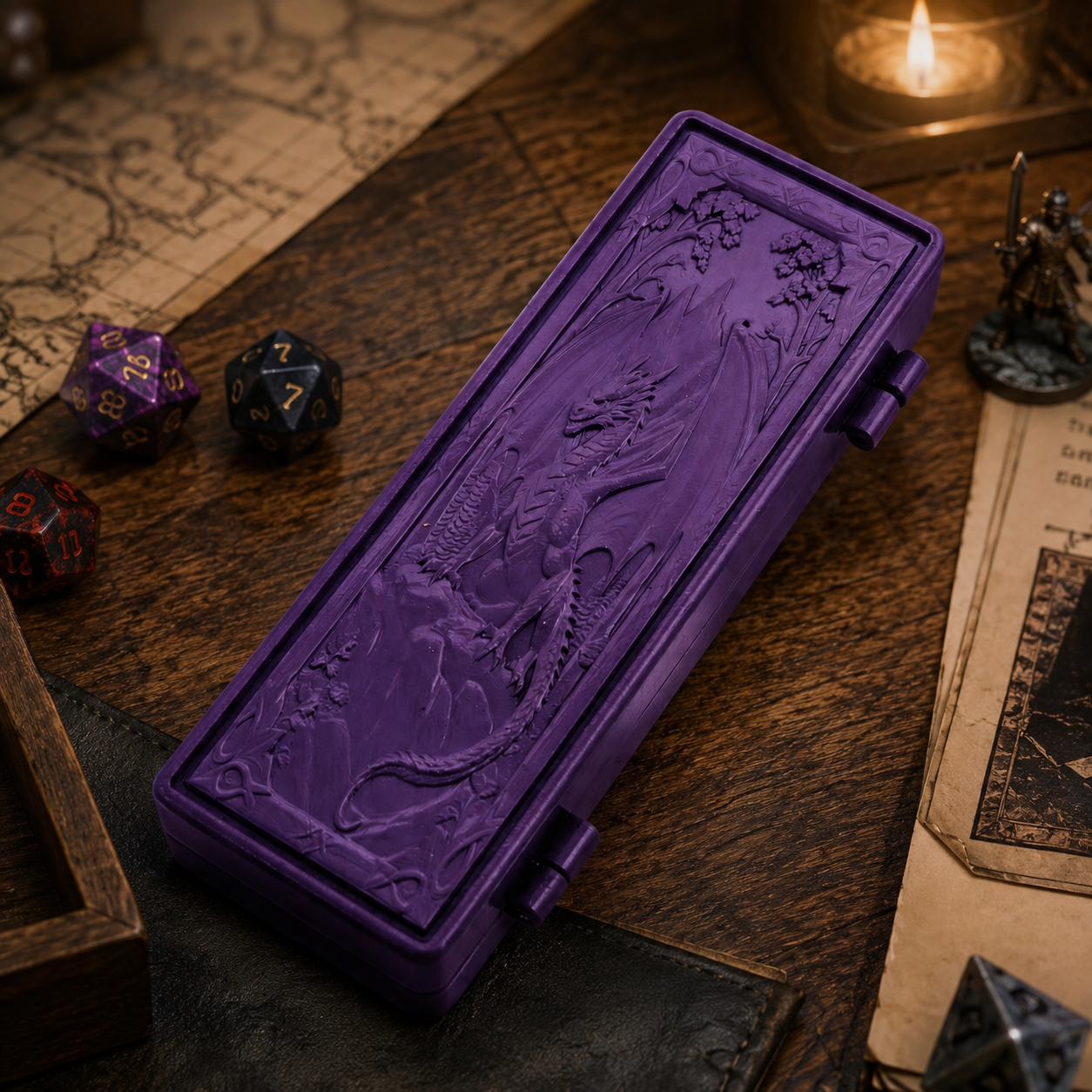 Masters Dice Relic #004 – Folded Fate Codex | 7-in-1 Folding Metal Dice