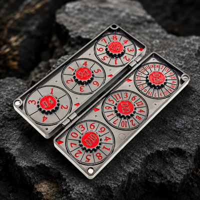 Masters Dice Codex #003 – Folded Fate Codex | 7-in-1 Folding Metal Dice